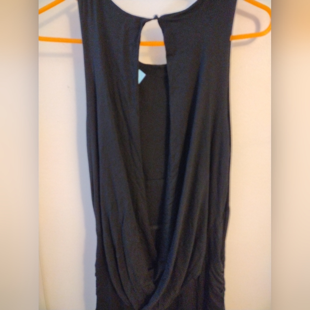 🔥🔥🔥Vintage Rubber Ducky Womens Dress Size M Black Long Length Sleeveless - Picture 3 of 5